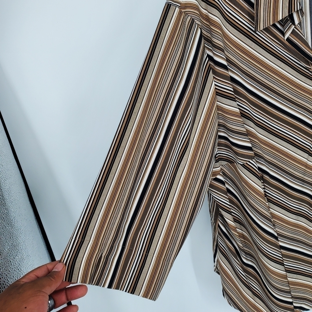 Covington Button Down Blouse Size 22w Womens Brow… - image 2